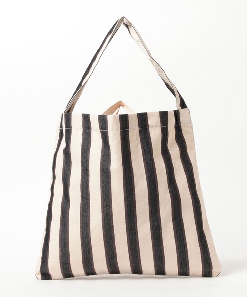 トートバッグ 「別注」beej / 刺繍 ストライプ トート バッグ