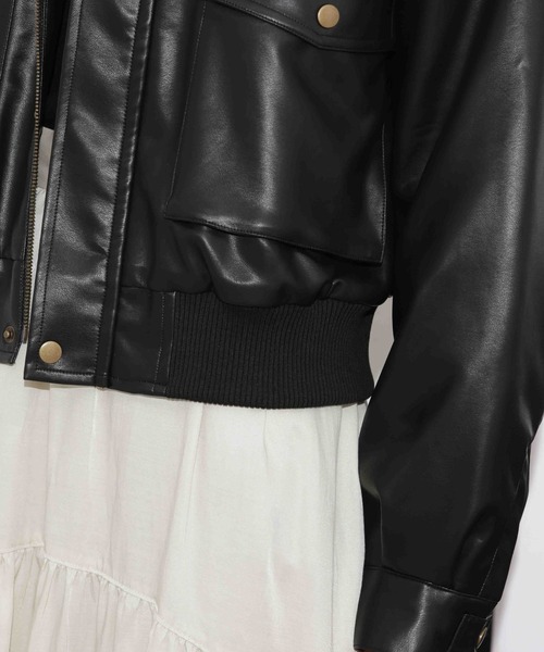nano universeナノユニバース　レザージャケット　羊革　38 黒 NANO universe（ナノ・ユニバース） レザージャケット FREE ブラック
