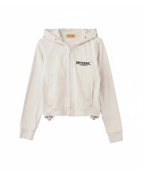 HYSTERIC GLAMOUR ショート丈パーカー HYSTERIC GLAMOUR（ヒステリックグラマー） パーカー FINGER GIRL