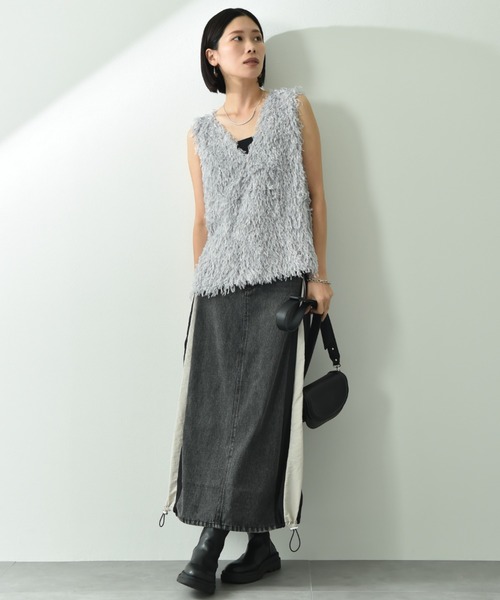 「actuel」 ベスト FREE アイボリー レディース_画像7