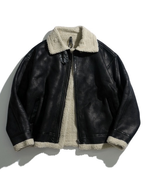 NOIZY ムートンジャケット ムートンコート B-3 Shearling flight