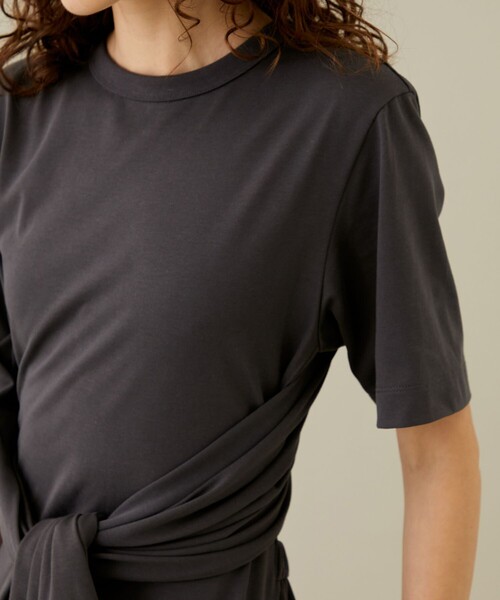 「CINOH」 長袖ワンピース 36 カーキ レディース_画像3