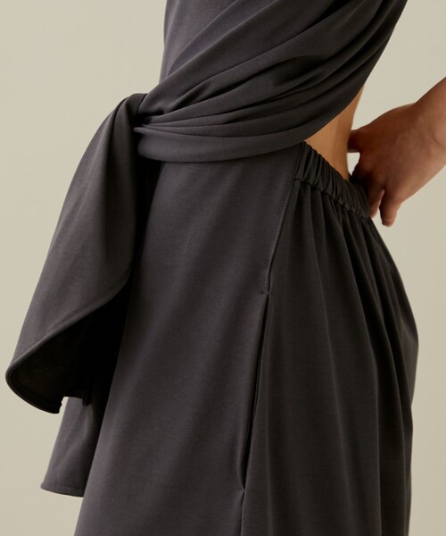 「CINOH」 長袖ワンピース 36 カーキ レディース_画像5