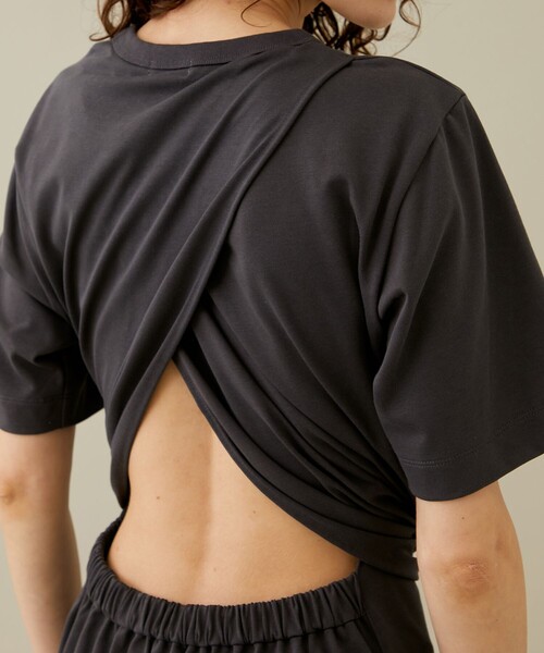 「CINOH」 長袖ワンピース 36 カーキ レディース_画像7