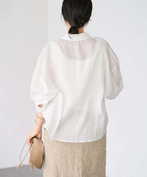 plage（プラージュ） ブラウス シャツ 「追加」RAMIE LYOCELL CROPPED
