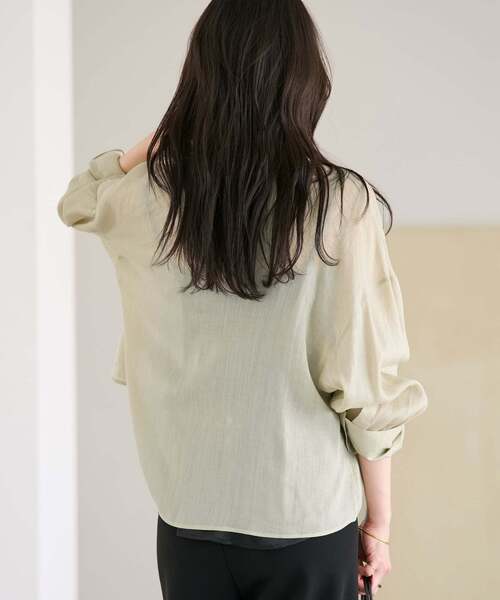 plage（プラージュ） ブラウス シャツ 「追加」RAMIE LYOCELL CROPPED