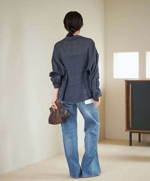 plage（プラージュ） ブラウス シャツ 「追加」RAMIE LYOCELL CROPPED
