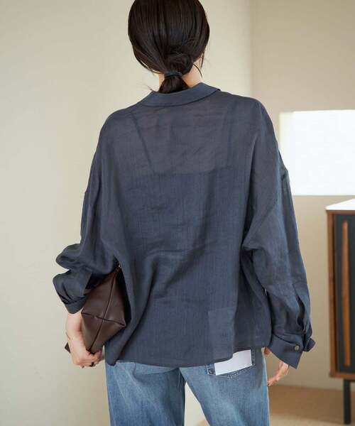 plage（プラージュ） ブラウス シャツ 「追加」RAMIE LYOCELL CROPPED