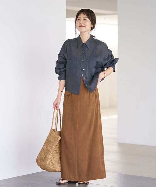 plage（プラージュ） ブラウス シャツ 「追加」RAMIE LYOCELL CROPPED