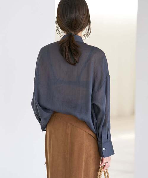 plage（プラージュ） ブラウス シャツ 「追加」RAMIE LYOCELL CROPPED