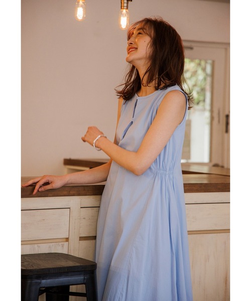 「Emma Taylor」 ノースリーブワンピース FREE オレンジ レディース_画像8
