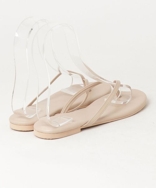 「Khaju」 フラットサンダル 37 ベージュ レディース_画像2