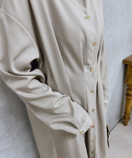 「un dix cors」 長袖ワンピース FREE ブラック レディース_画像3