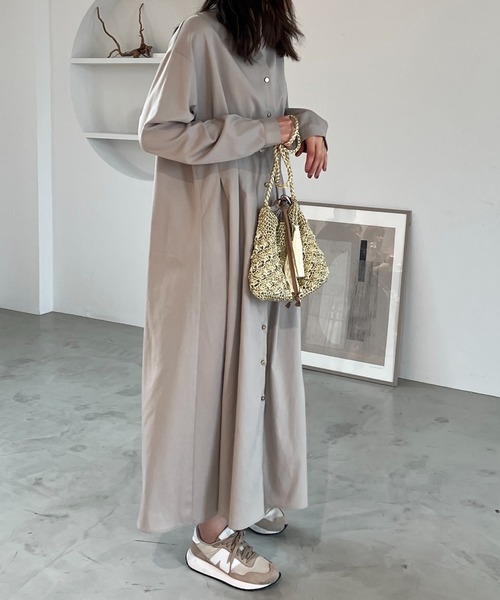 「un dix cors」 長袖ワンピース FREE ブラック レディース_画像9