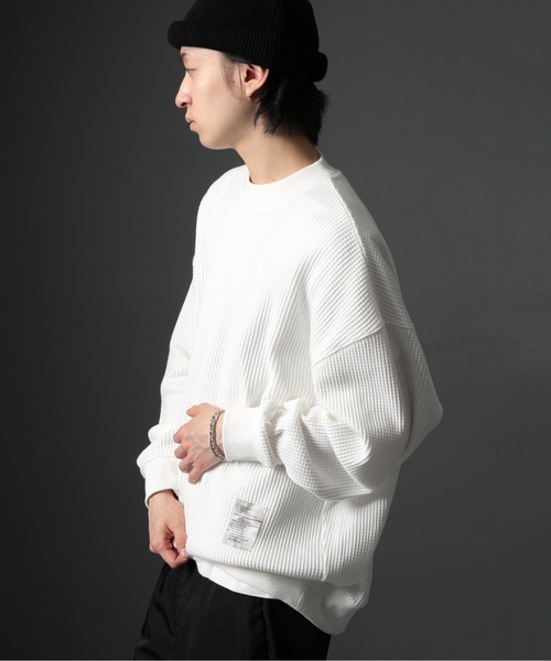 「MAISON CLUB」 長袖Tシャツ M カーキ メンズ_画像3