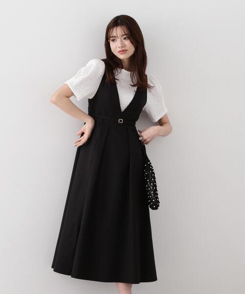「PROPORTION BODY DRESSING」 ノースリーブワンピース SMALL ブラック レディースの画像