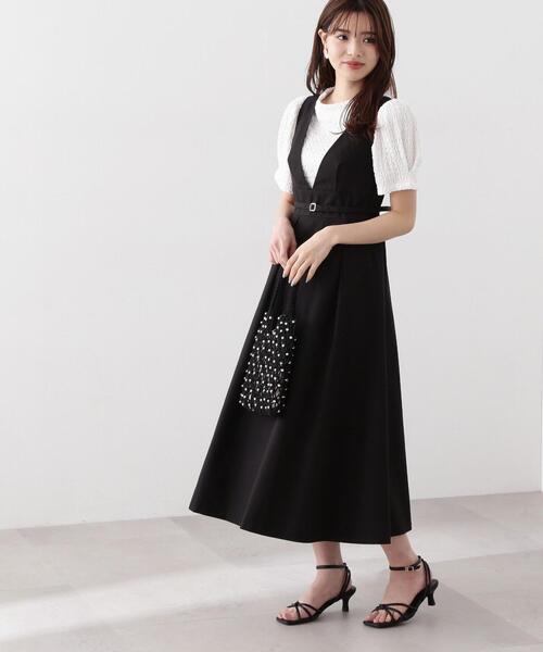 「PROPORTION BODY DRESSING」 ノースリーブワンピース SMALL ブラック レディースの画像
