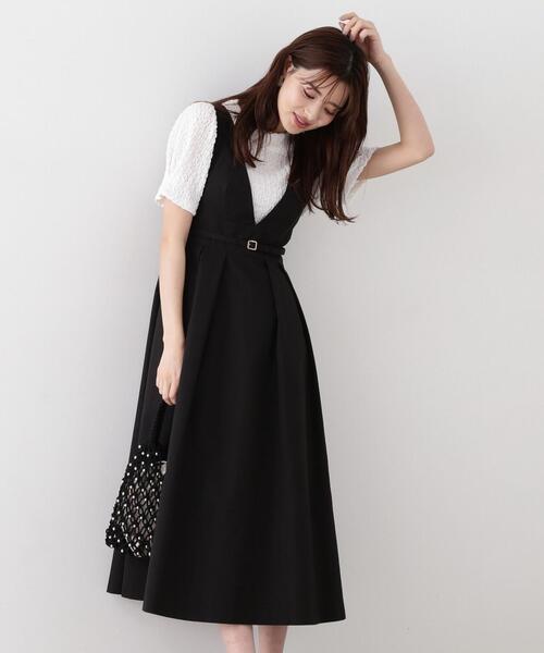 「PROPORTION BODY DRESSING」 ノースリーブワンピース SMALL ブラック レディースの画像