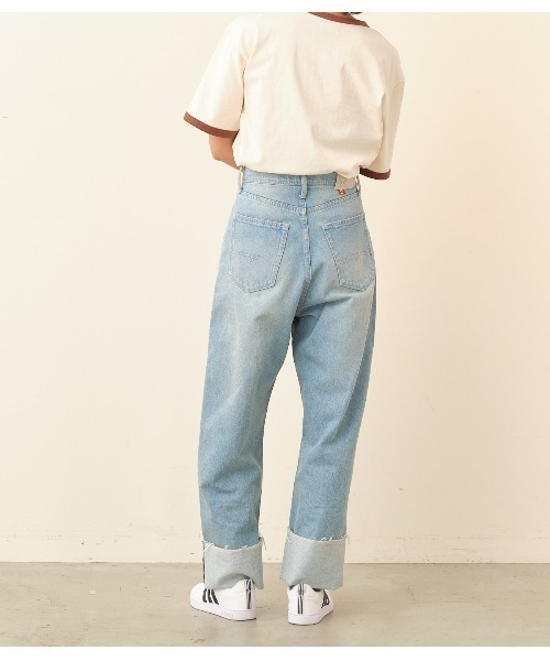 「CIMARRON」 デニムパンツ 25 ライトブルー レディース_画像3