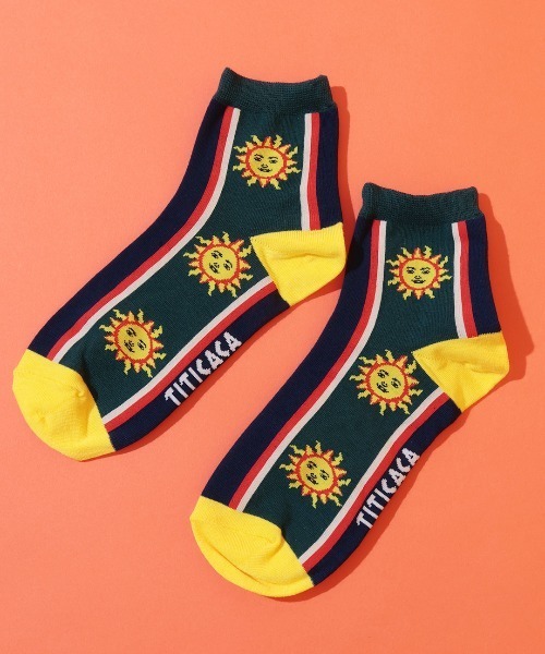 チチカカ（TITICACA） ハイソックス 靴下 フェスティバルモチーフ
