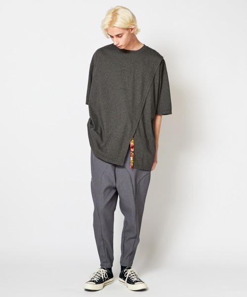 「rehacer」 イージーパンツ MEDIUM ブラック メンズ_画像3