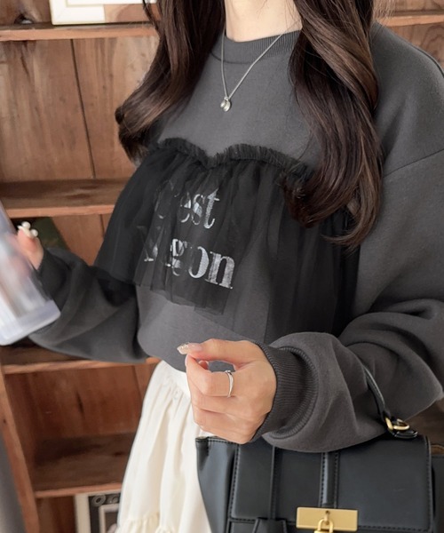 「mily bilet」 スウェットカットソー MEDIUM オートミール レディース_画像7