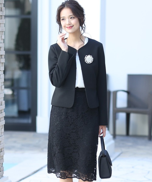 「PourVous」 セットアップ L ブラック レディース_画像2