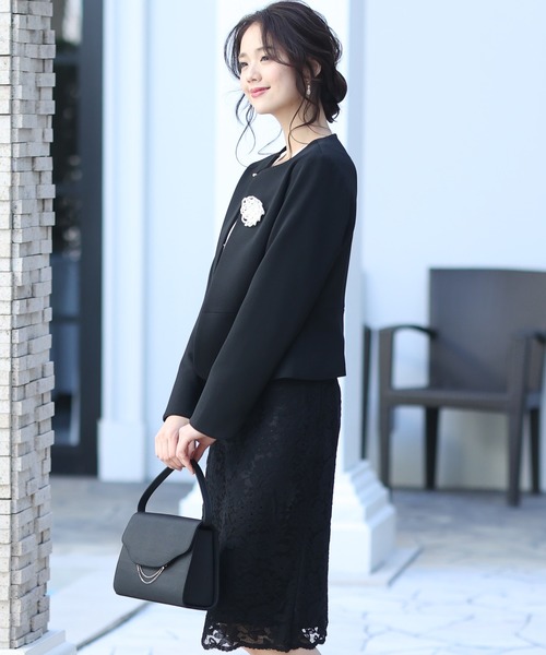 「PourVous」 セットアップ L ブラック レディース_画像3