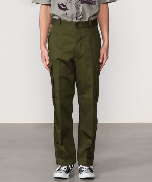 「Bshop」 カーゴパンツ 48 オリーブ メンズ_画像3
