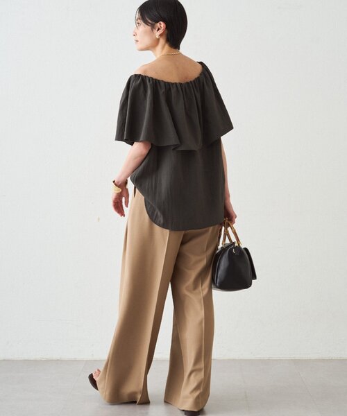 loungedress オフショルブラウス　ブラック　ラウンジドレス LOUNGEDRESS（ラウンジドレス）の「オフショルブラウス（シャツ