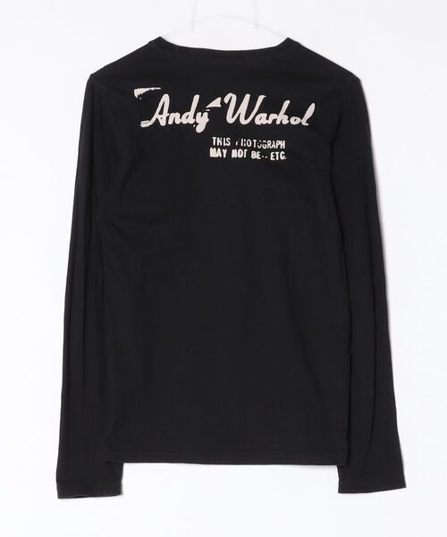 HYSTERIC GLAMOUR ブラック 長袖Tシャツ M HYSTERIC GLAMOUR（ヒステリックグラマー） 長袖Tシャツ「AndyWorhol