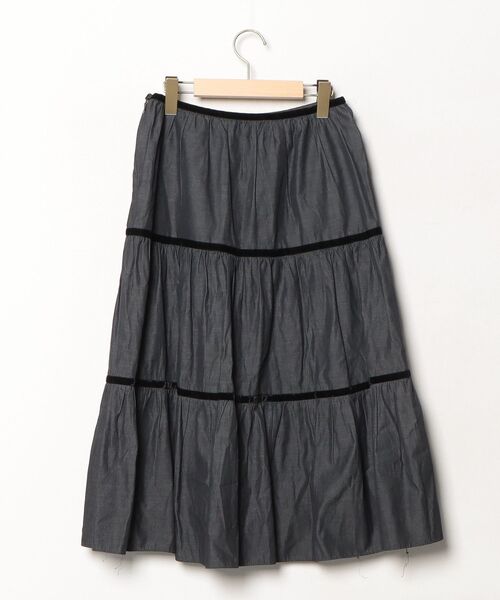「MACPHEE」 ロングスカート 36 グレー レディース_画像2