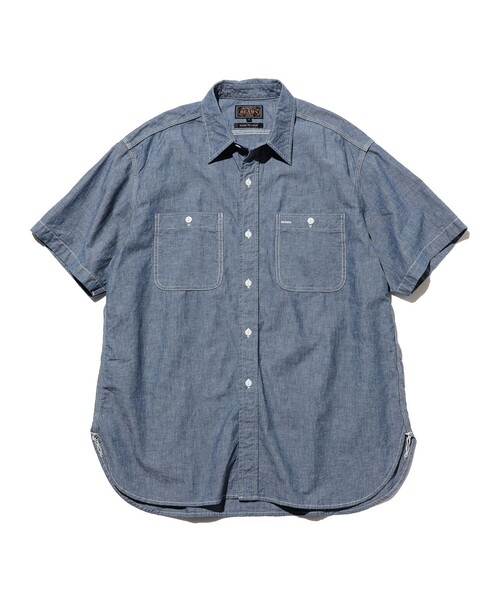 BEAMS+（ビームスプラス） シャツ WORK Indigo Chambray メンズ