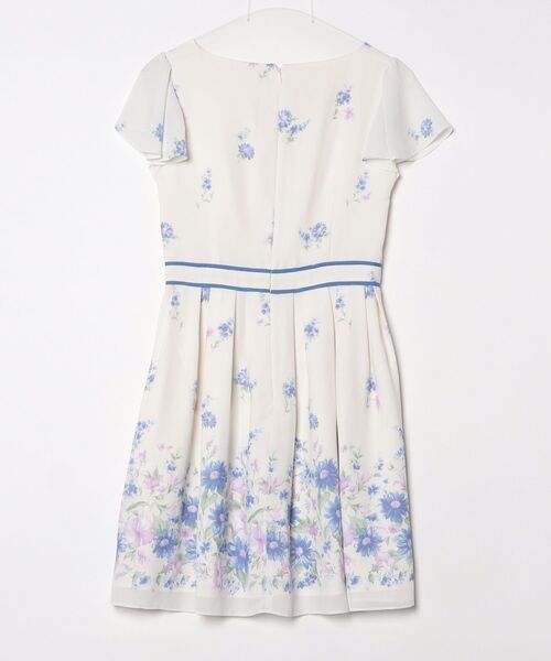 「LAISSE PASSE」 半袖ワンピース 36 ブルー レディース_画像2