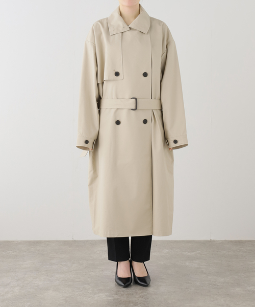 トレンチコート コート 「UMARMUNG/ウンマームン」CONVERTIBLE COLLAR OVERSIZED TRENCH COAT レディースの画像