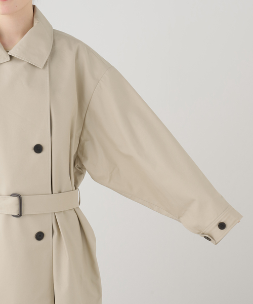 トレンチコート コート 「UMARMUNG/ウンマームン」CONVERTIBLE COLLAR OVERSIZED TRENCH COAT レディースの画像