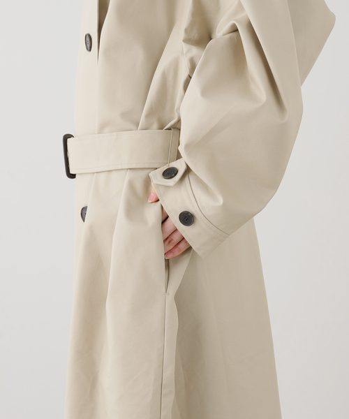 トレンチコート コート 「UMARMUNG/ウンマームン」CONVERTIBLE COLLAR OVERSIZED TRENCH COAT レディースの画像