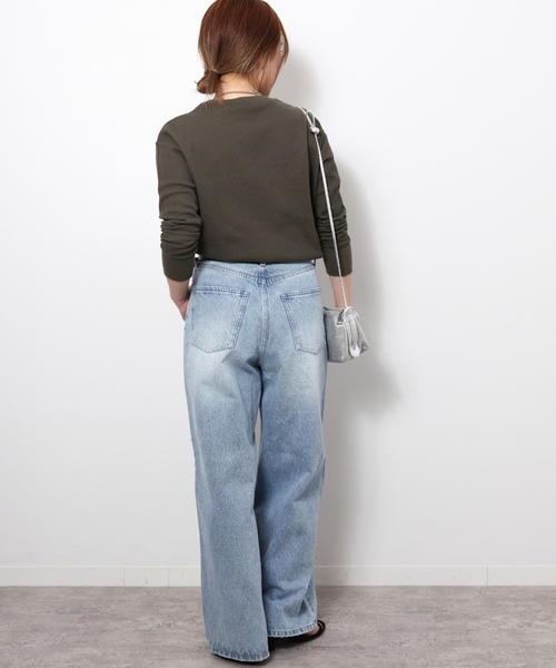 「JOURNAL STANDARD relume」 長袖カットソー FREE チャコールグレー レディース_画像5
