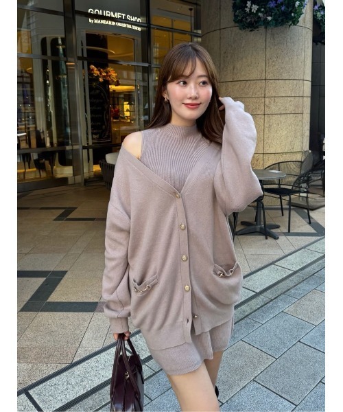 「Her lip to」 コンビワンピース M ブラック レディースの画像