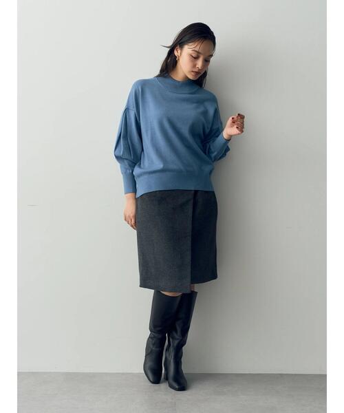 「YECCA VECCA」 スカート S チャコールグレー レディース_画像3