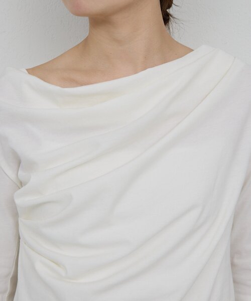 tシャツ 「2WAY」ハーフスリーブカットソー レディースの画像