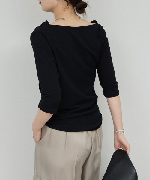 tシャツ 「2WAY」ハーフスリーブカットソー レディースの画像
