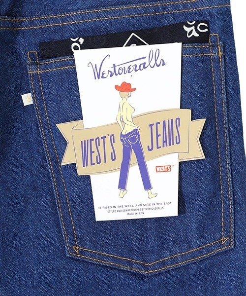 「WESTOVERALLS」 デニムパンツ 28 ブルー メンズ_画像5