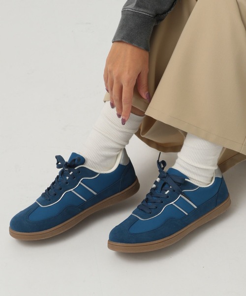 「BAYFLOW」 ローカットスニーカー MEDIUM ブルー レディース_画像7