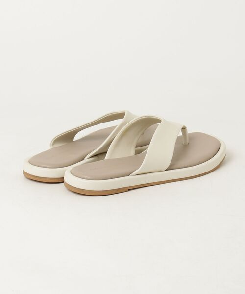 「ODETTE E ODILE」 フラットサンダル 35 ベージュ レディース_画像2