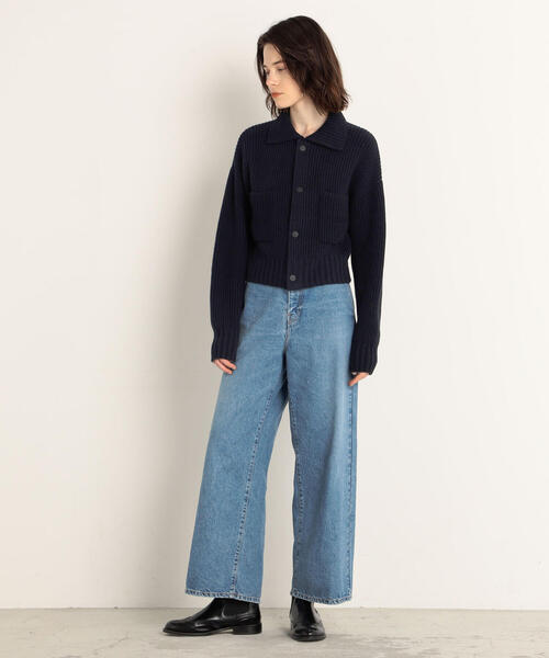 MACPHEE（マカフィー） ニットカーディガン S ネイビー レディース