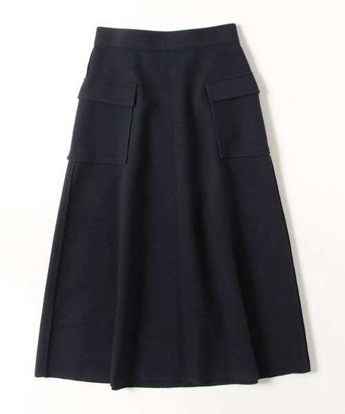 「SHIPS Colors」 ロングスカート MEDIUM ネイビー レディース_画像2