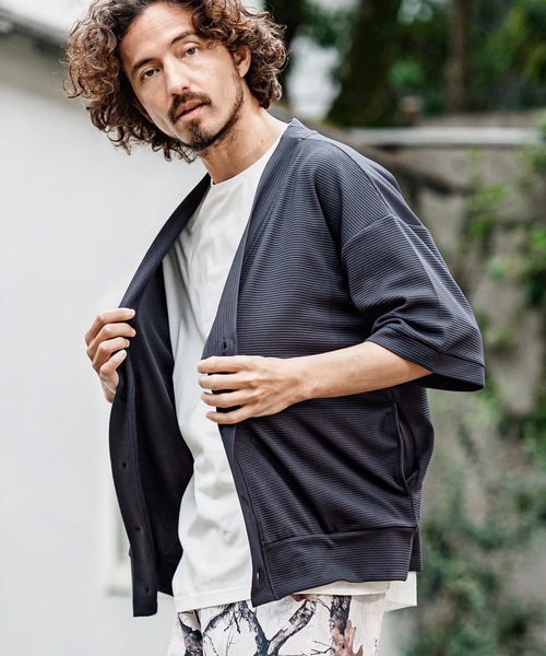 WYM LIDNM 「WYM LIDNM」 ニットカーディガン S レッド メンズ