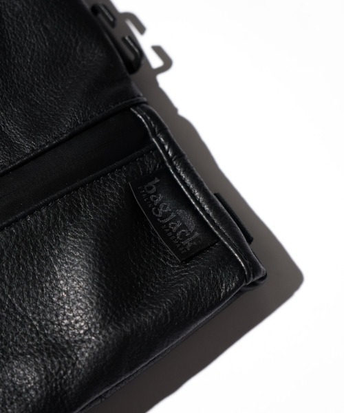 ポーチ BAGJACK / バッグジャック SQUARE POUCH ELK NAPPA ナッパレザー スクエアポーチ メンズ レディースの画像