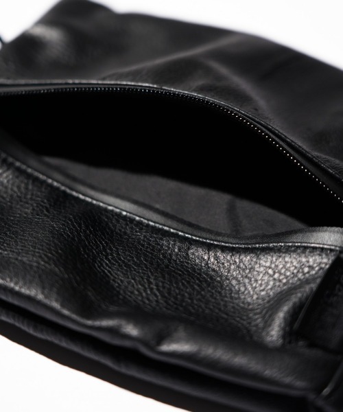 ポーチ BAGJACK / バッグジャック SQUARE POUCH ELK NAPPA ナッパレザー スクエアポーチ メンズ レディースの画像